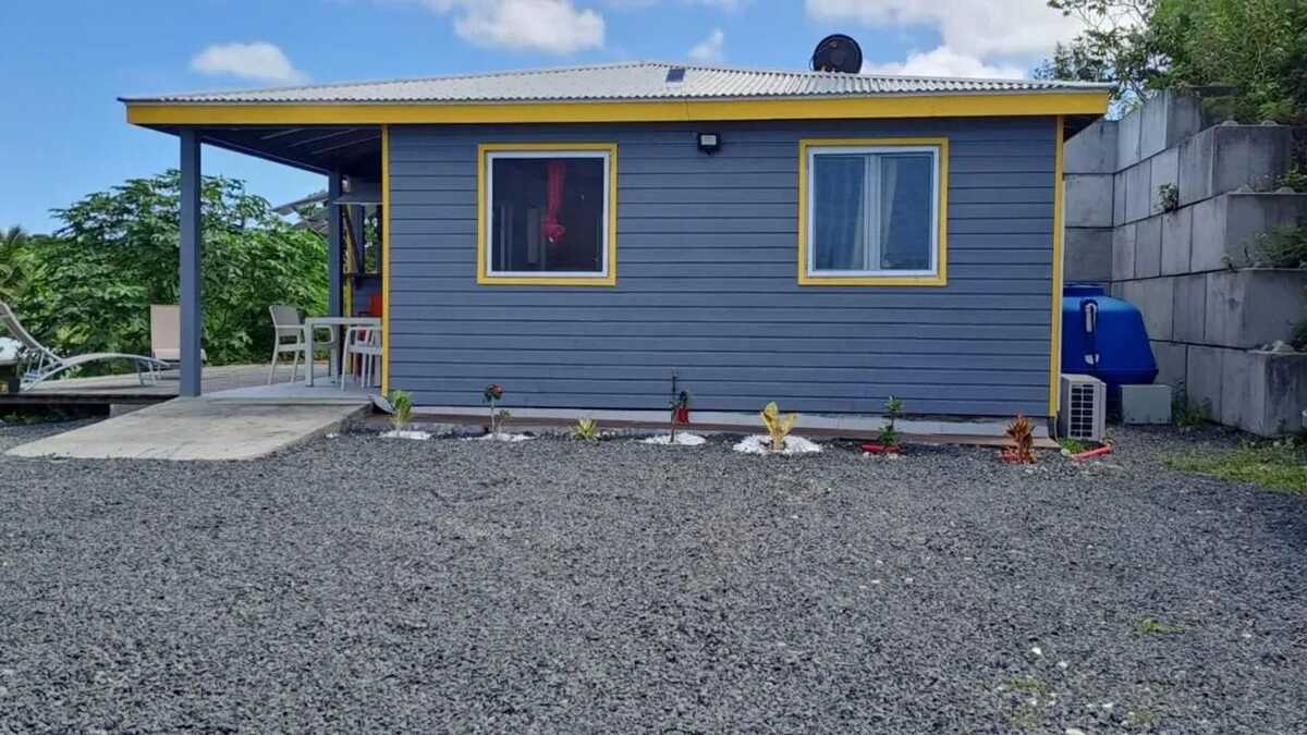 Bungalow 6 pers. Anse-Bertrand, vue mer et terrasse - Photo 1