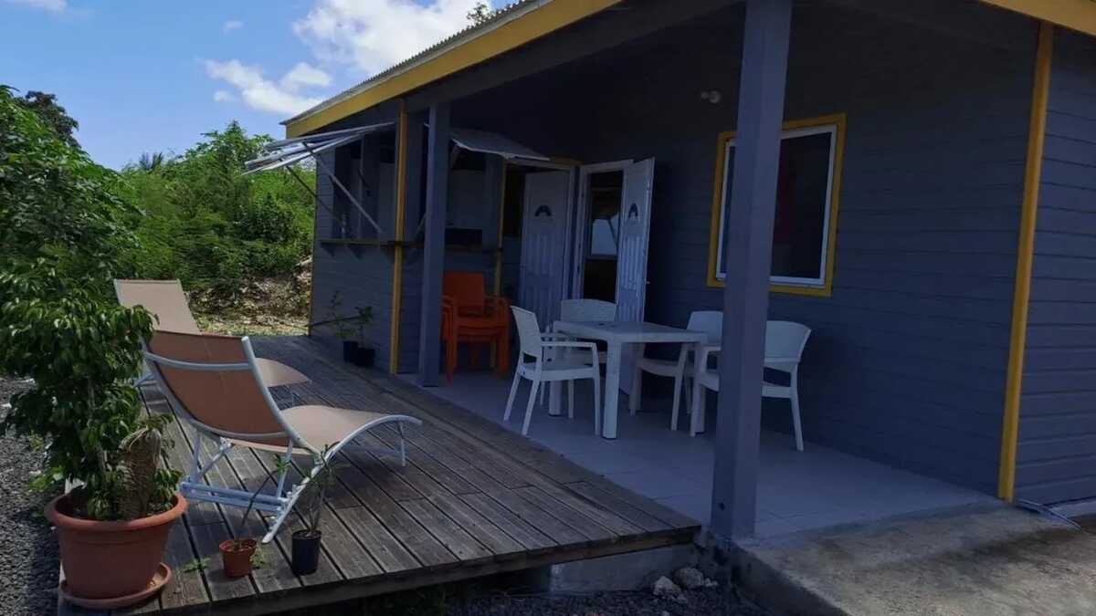 Bungalow 6 pers. Anse-Bertrand, vue mer et terrasse - Photo 2