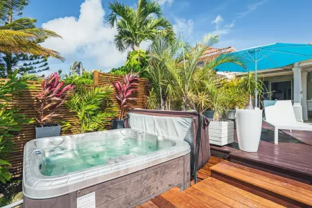 Villa de luxe à Saint-François avec piscine privée et vue mer. - Photo 28