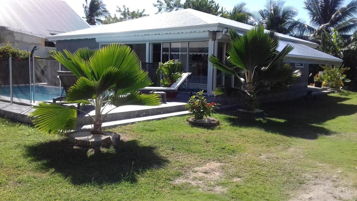 Villa 6 pers. Sainte-Anne : piscine privée & terrasse - Photo 2