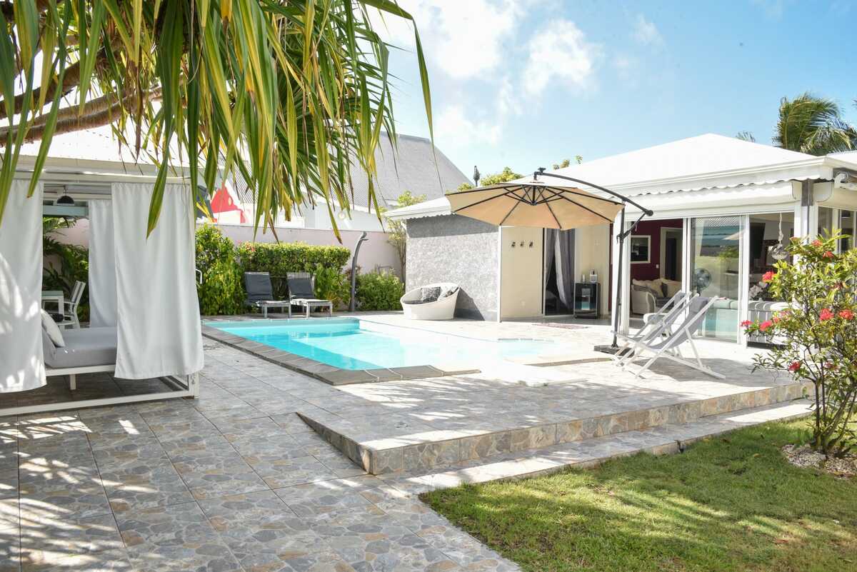 Villa 6 pers. Sainte-Anne : piscine privée & terrasse - Photo 22