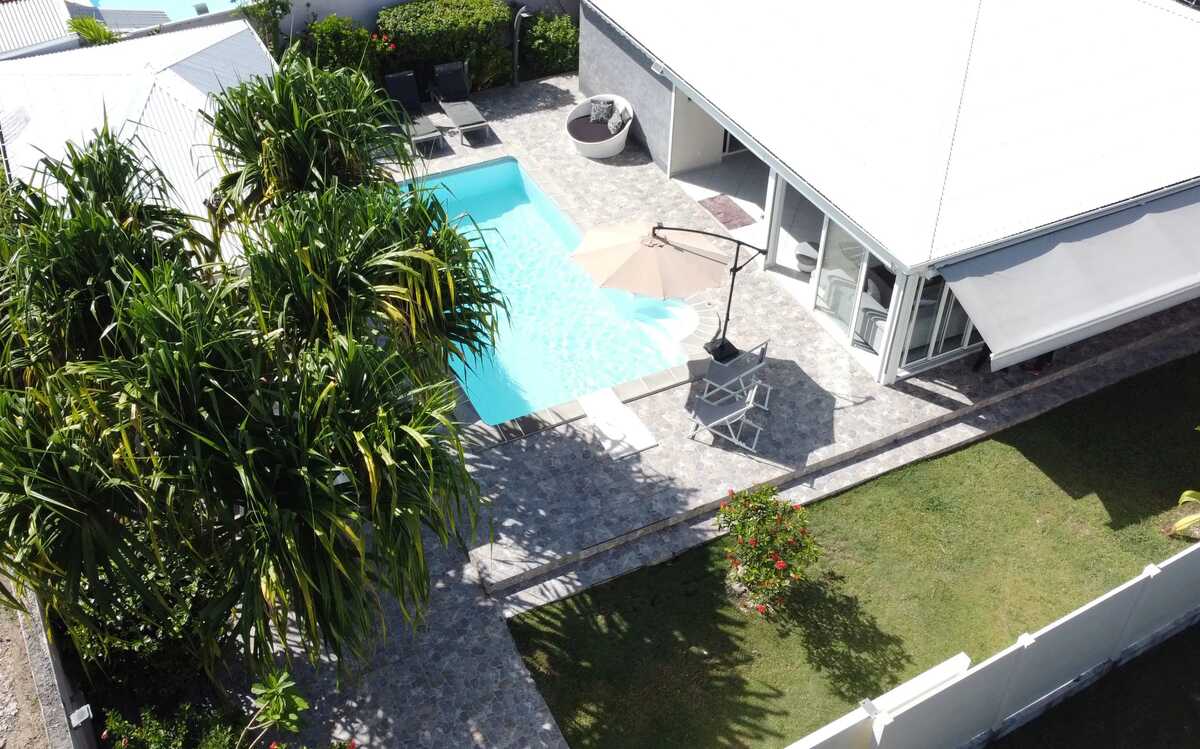 Villa 6 pers. Sainte-Anne : piscine privée & terrasse - Photo 24