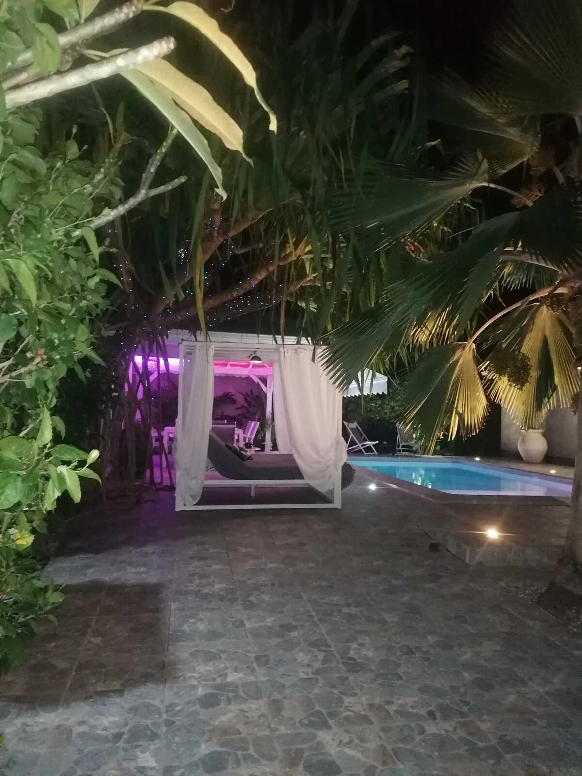 Villa 6 pers. Sainte-Anne : piscine privée & terrasse - Photo 32