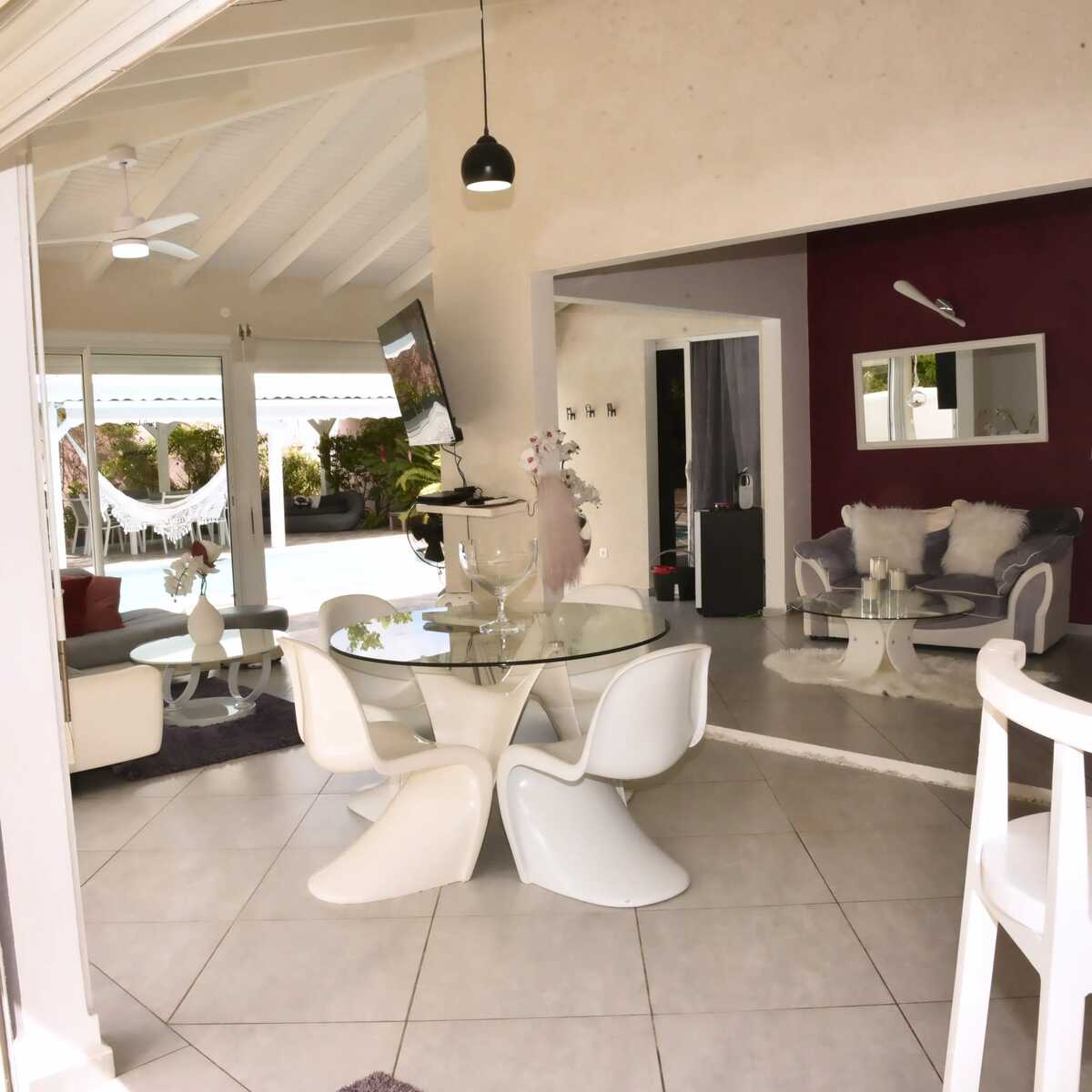 Villa 6 pers. Sainte-Anne : piscine privée & terrasse - Photo 33