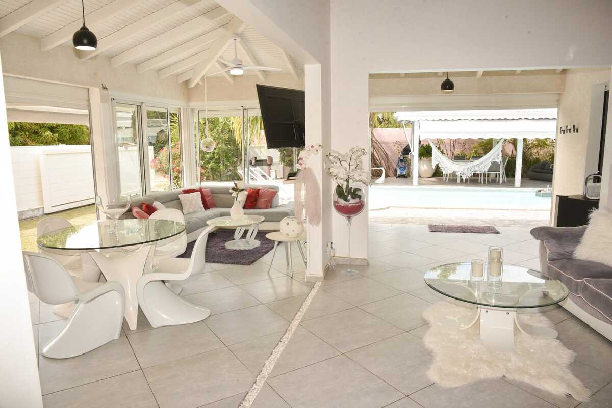 Villa 6 pers. Sainte-Anne : piscine privée & terrasse - Photo 38