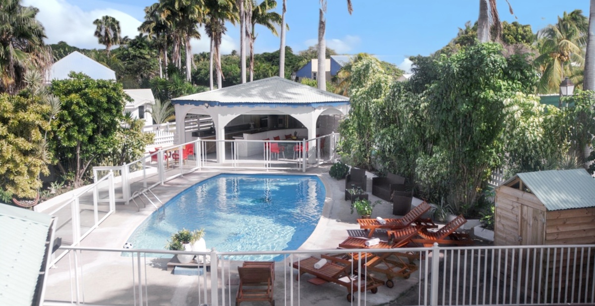 Villa avec piscine d'eau salée et vue mer à Saint-François - Photo 3