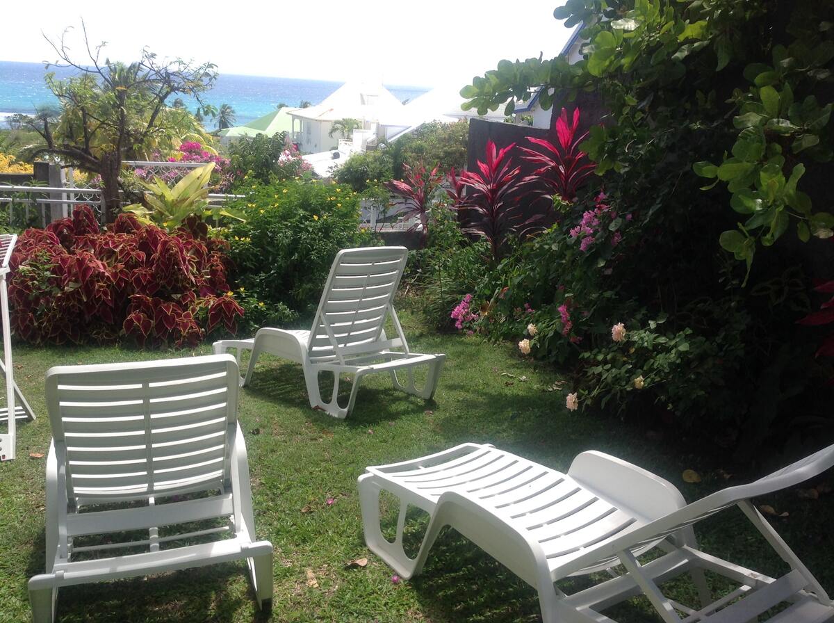 Appartement 36 m² vue mer, jardin et terrasse à Saint-François - Photo 20