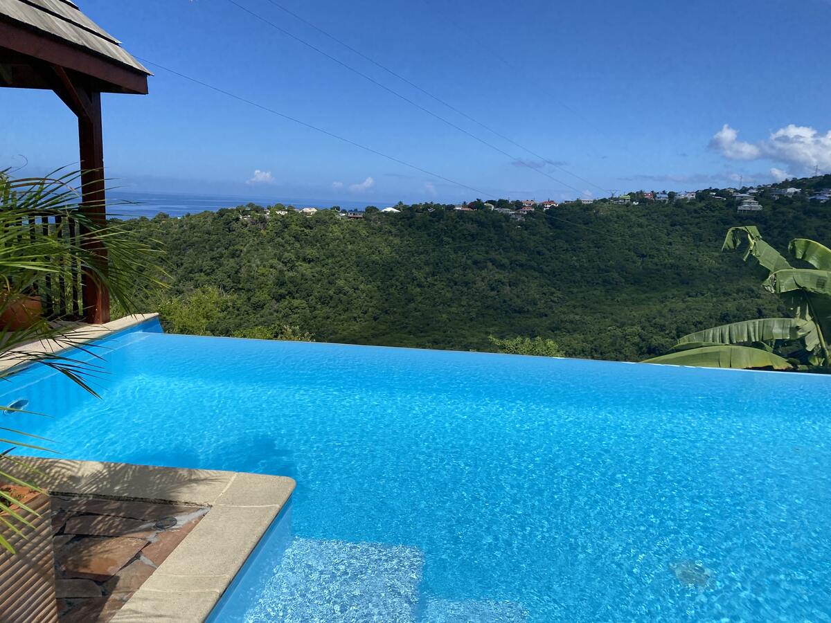 Bungalow 6 pers. à Vieux-Habitants, piscine & vue mer - Photo 21