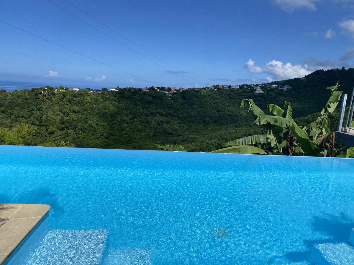 Bungalow 6 pers. à Vieux-Habitants, piscine & vue mer - Photo 22