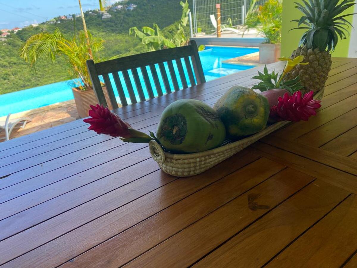 Bungalow 6 pers. à Vieux-Habitants, piscine & vue mer - Photo 25