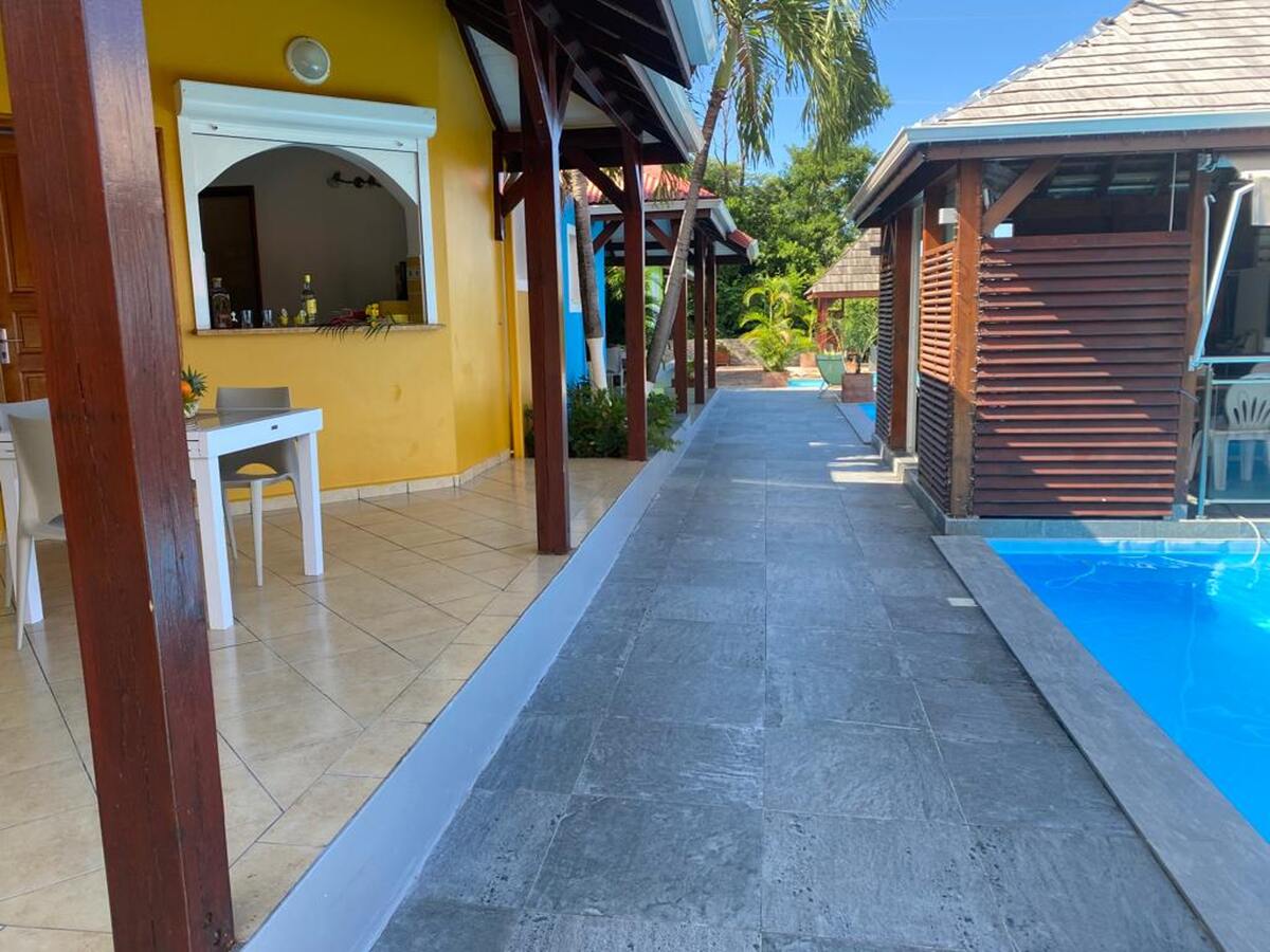 Bungalow 6 pers. à Vieux-Habitants, piscine & vue mer - Photo 26