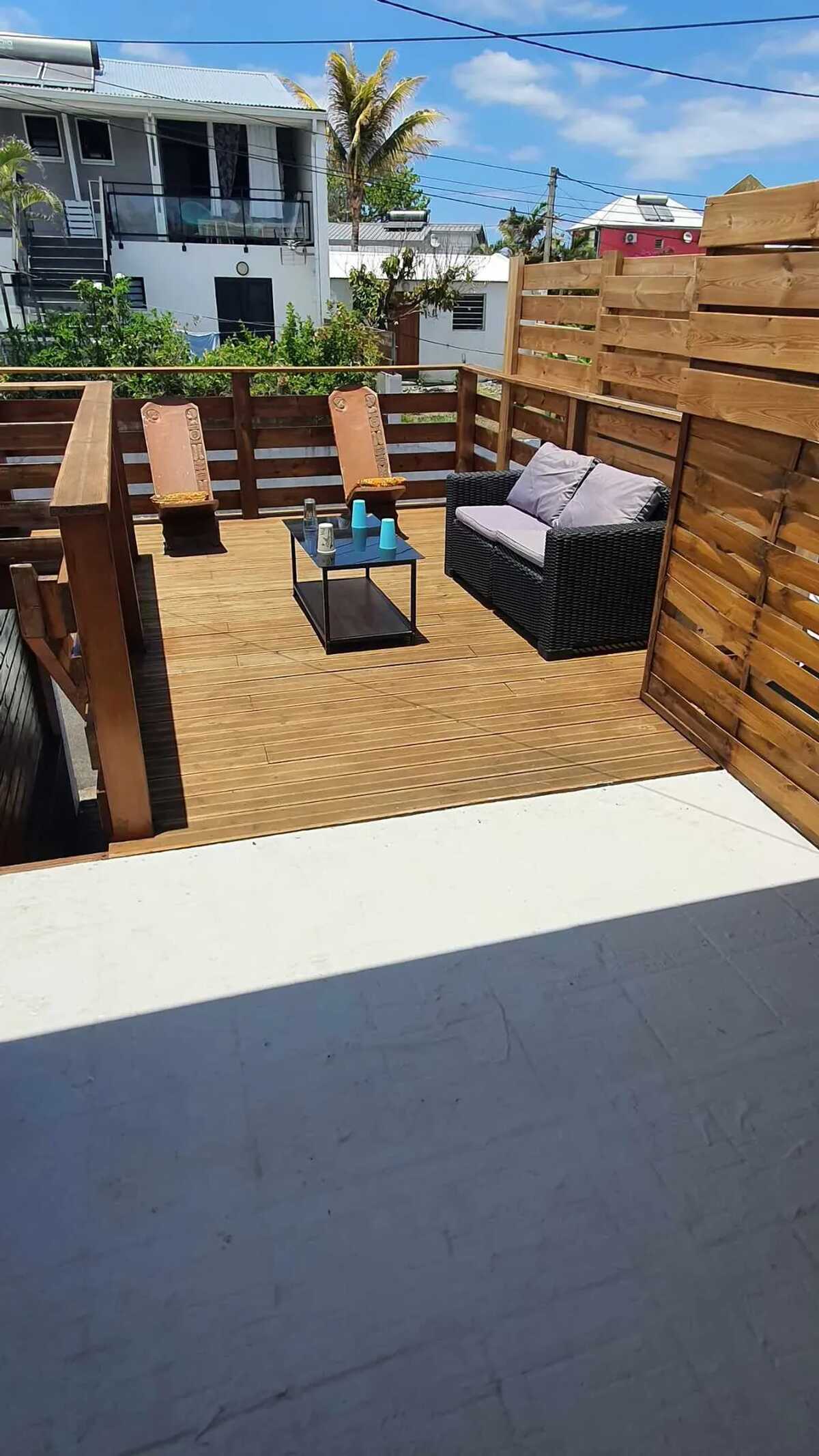 Appartement 2 chambres Terre Sainte, terrasse face à la mer - Photo 9