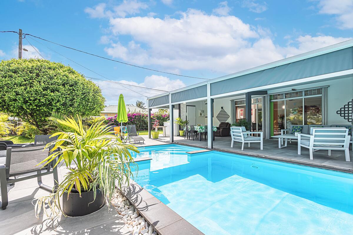 Villa 8 pers. piscine privée et jacuzzi à Baie-Mahault - Photo 1