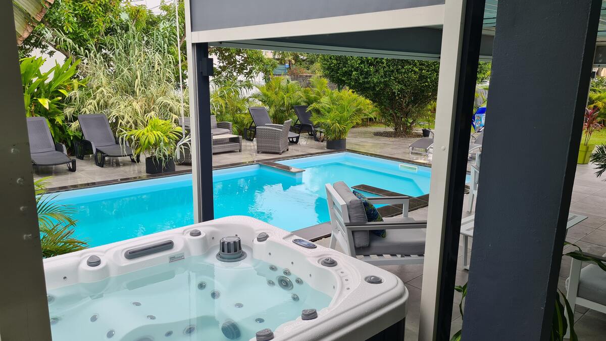 Villa 8 pers. piscine privée et jacuzzi à Baie-Mahault - Photo 9