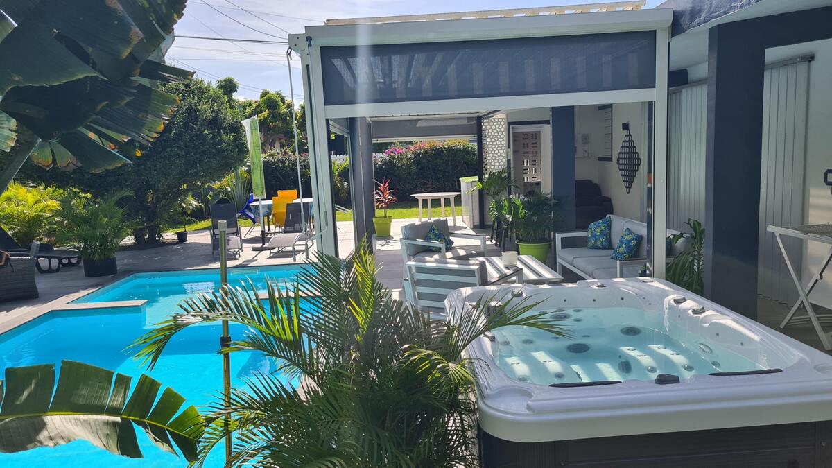 Villa 8 pers. piscine privée et jacuzzi à Baie-Mahault - Photo 10