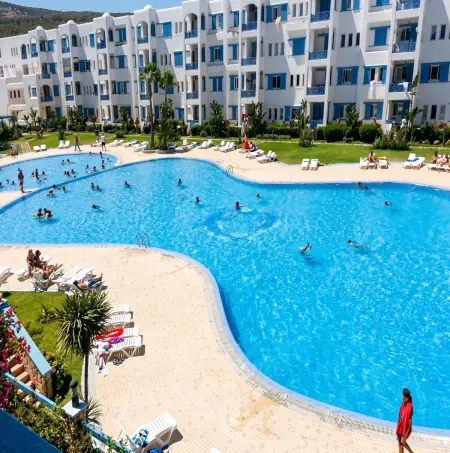 Appartement à Marina Smir, vue mer et piscine partagée, 8 pers. : photo 12