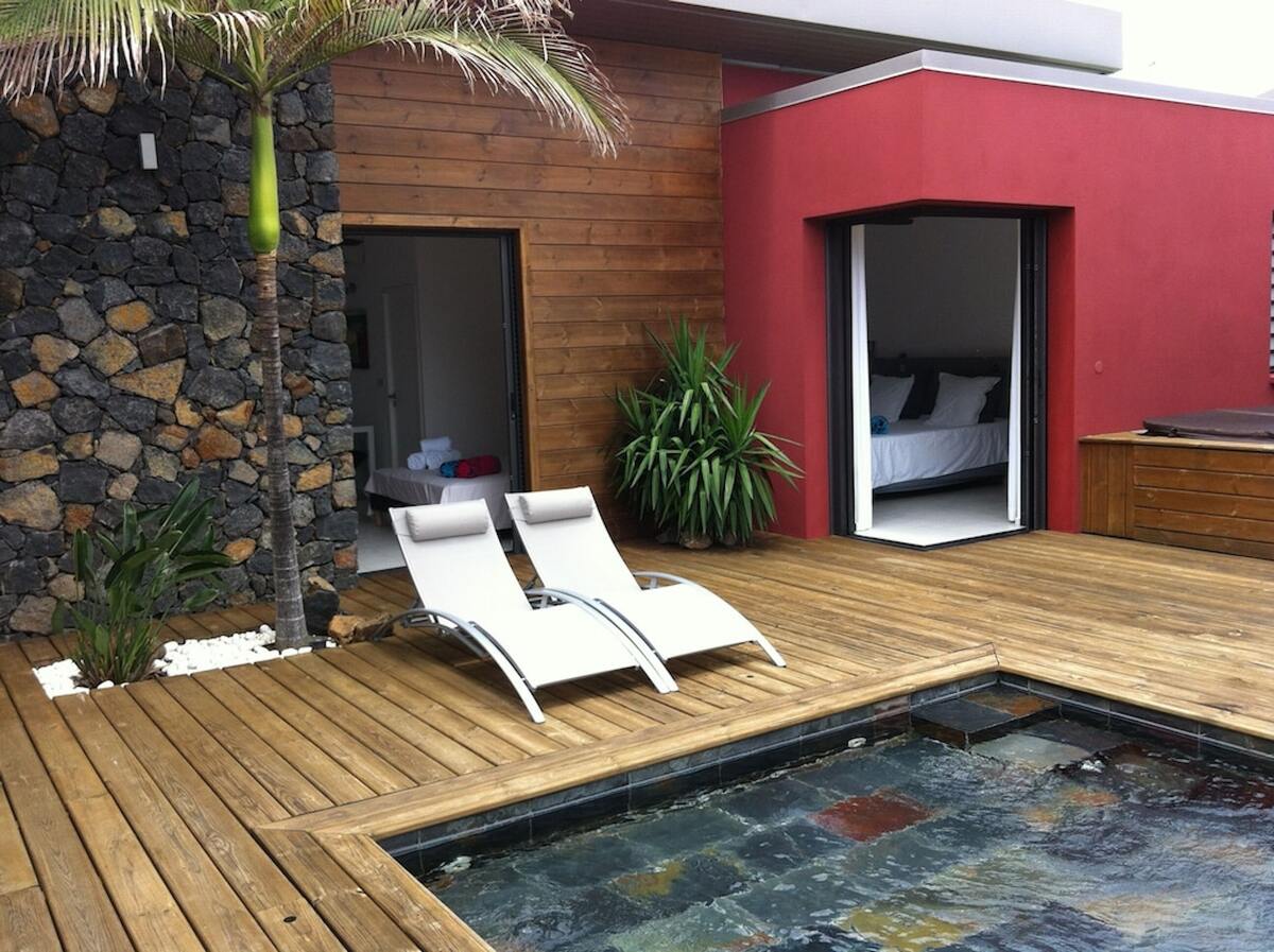 Villa 8 pers. piscine & jacuzzi vue mer à Saint-Leu - Photo 3