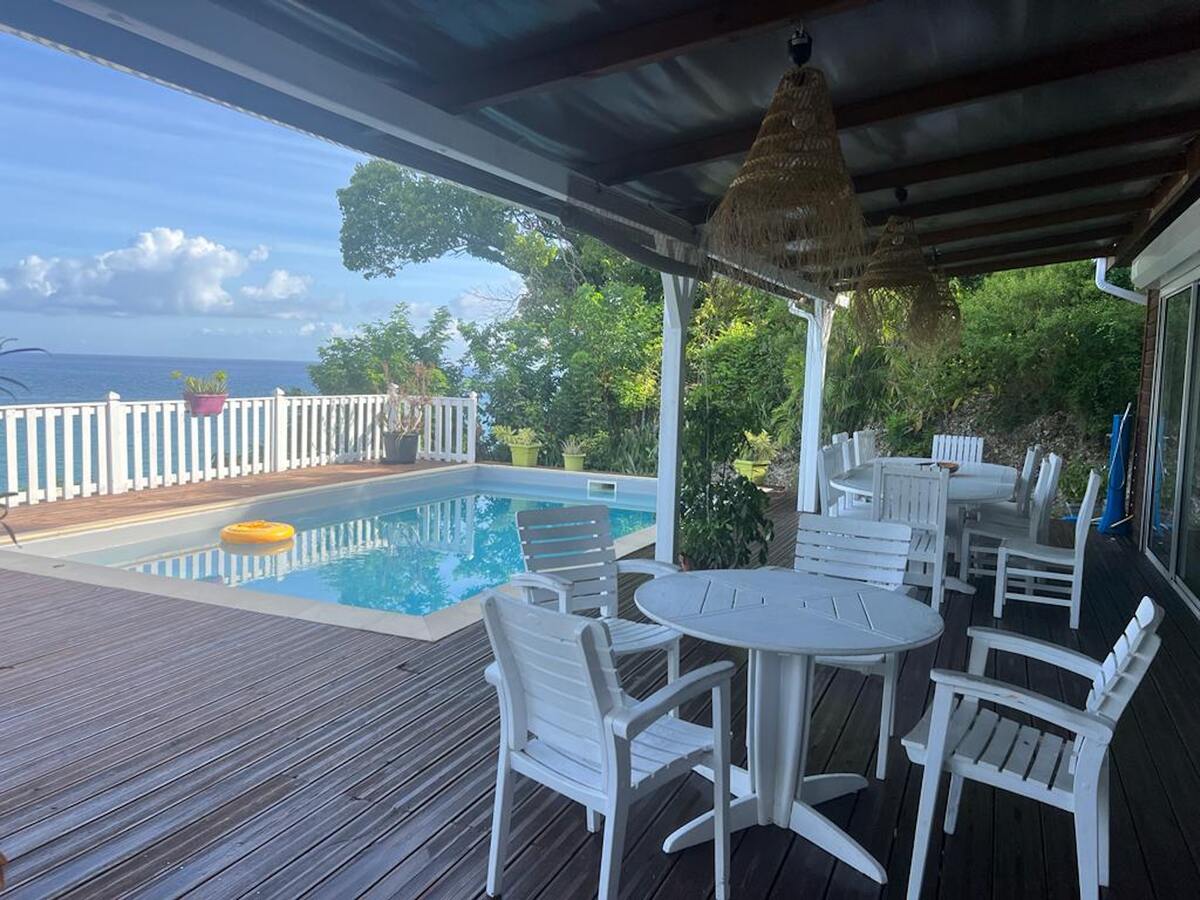 Villa avec piscine privée 8x4 m et vue mer au Gosier - Photo 1