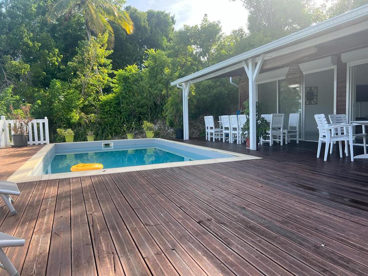 Villa avec piscine privée 8x4 m et vue mer au Gosier - Photo 2