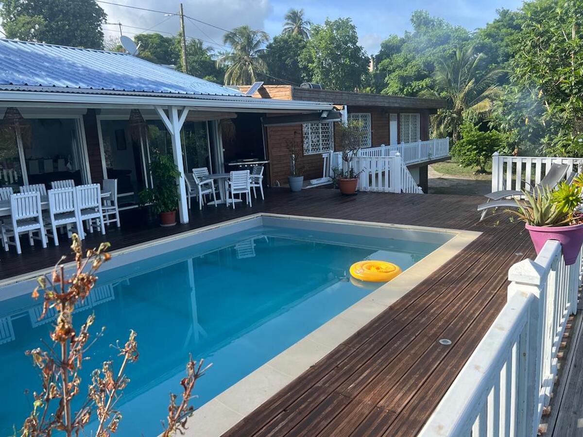 Villa avec piscine privée 8x4 m et vue mer au Gosier - Photo 22