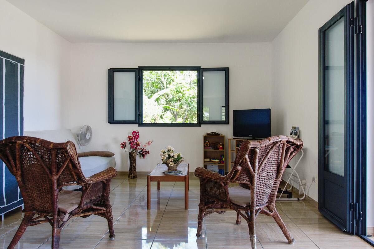 Maison 6 pers. vue mer et jardin à Sainte-Rose - Photo 3