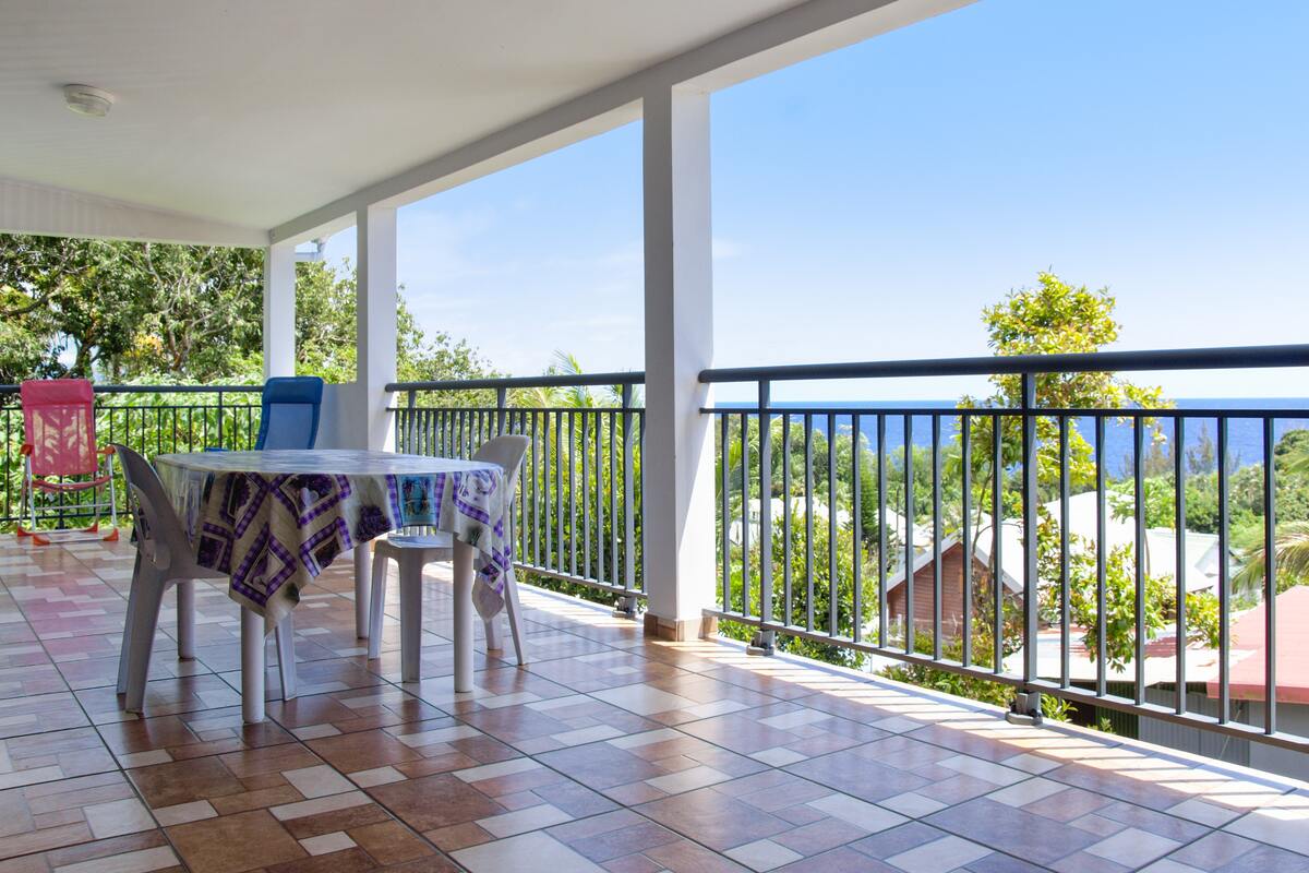 Maison 6 pers. vue mer et jardin à Sainte-Rose - Photo 14