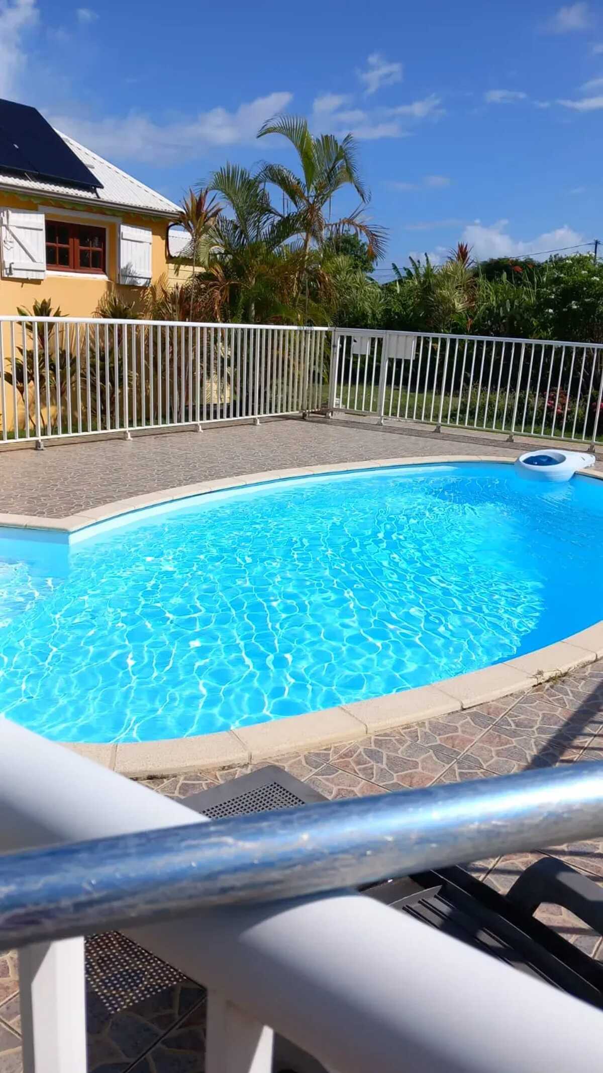 Maison 1 chambre Saint-François, piscine toute l'année - Photo 1