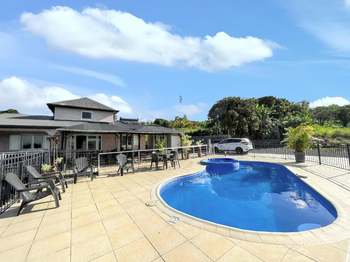 Villa 23 pers. à Saint-Benoît : piscine privée & vue mer - Photo 17
