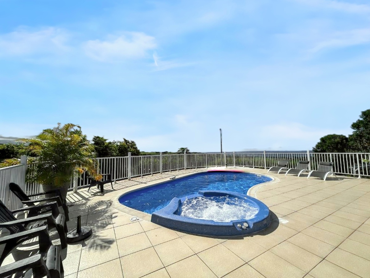 Villa 23 pers. à Saint-Benoît : piscine privée & vue mer - Photo 21