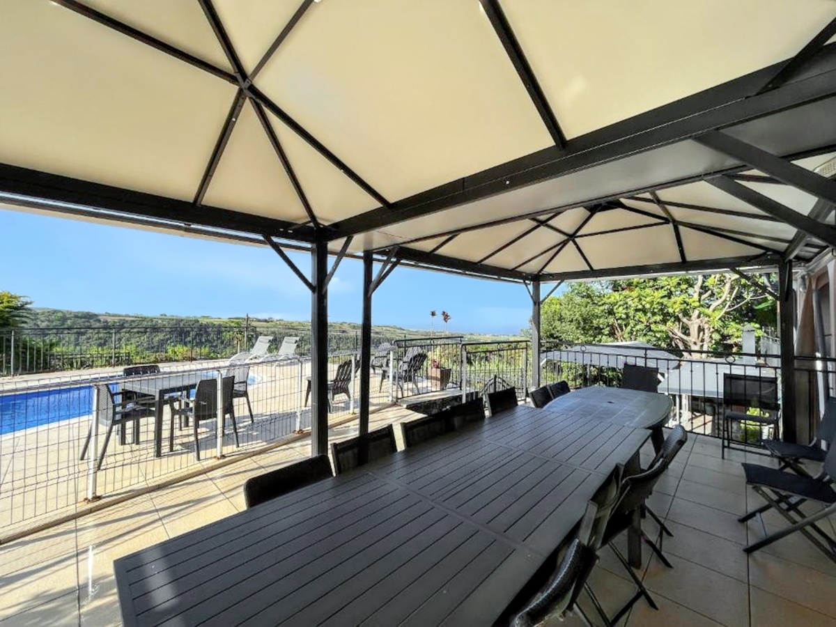 Villa 23 pers. à Saint-Benoît : piscine privée & vue mer - Photo 22