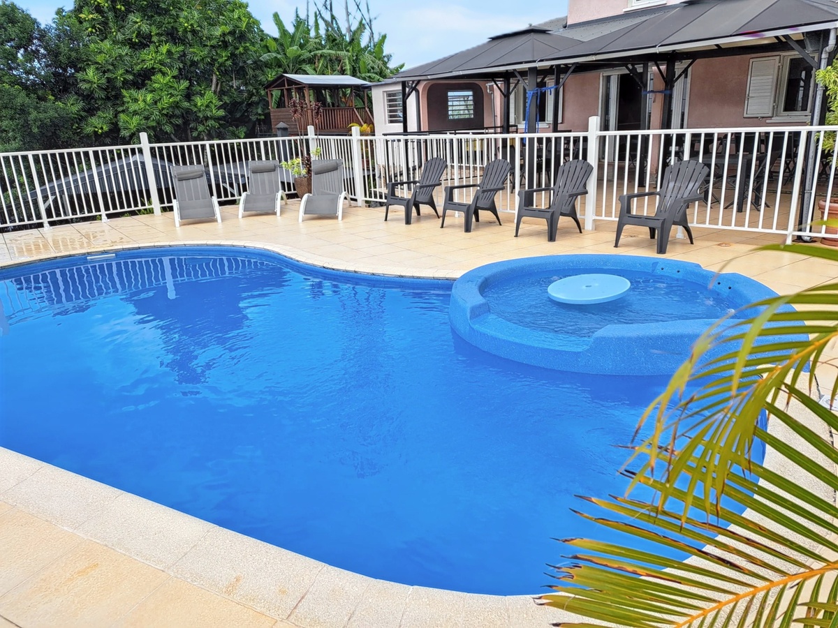Villa 23 pers. à Saint-Benoît : piscine privée & vue mer - Photo 37