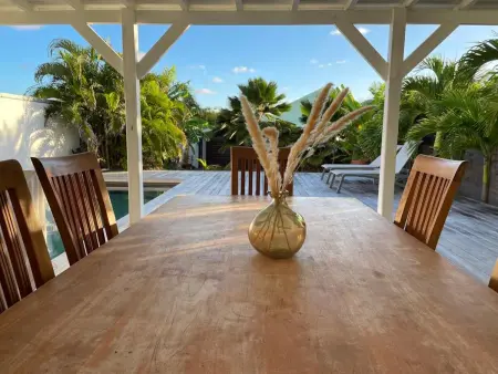 Location villa à Baie orientale, Villa idyllique avec vue sur mer à Baie Orientale et piscine privée