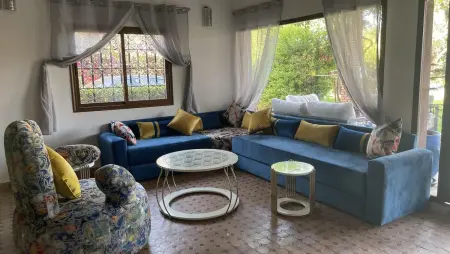 Villa avec piscine privée et vue montagne à Marrakech : photo 2