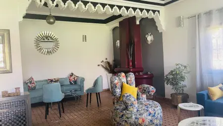 Villa avec piscine privée et vue montagne à Marrakech : photo 11