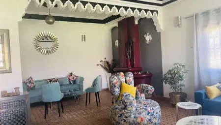 Villa avec piscine privée et vue montagne à Marrakech : photo 13