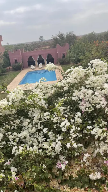 Villa avec piscine privée et vue montagne à Marrakech : photo 20