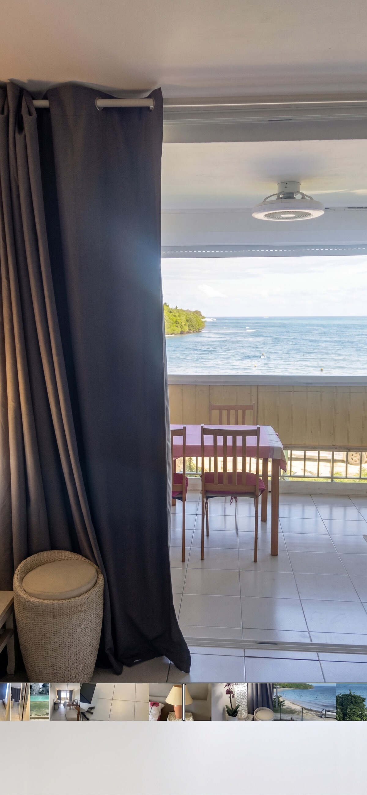 Studio vue mer avec balcon et piscine partagée au Gosier - Photo 11