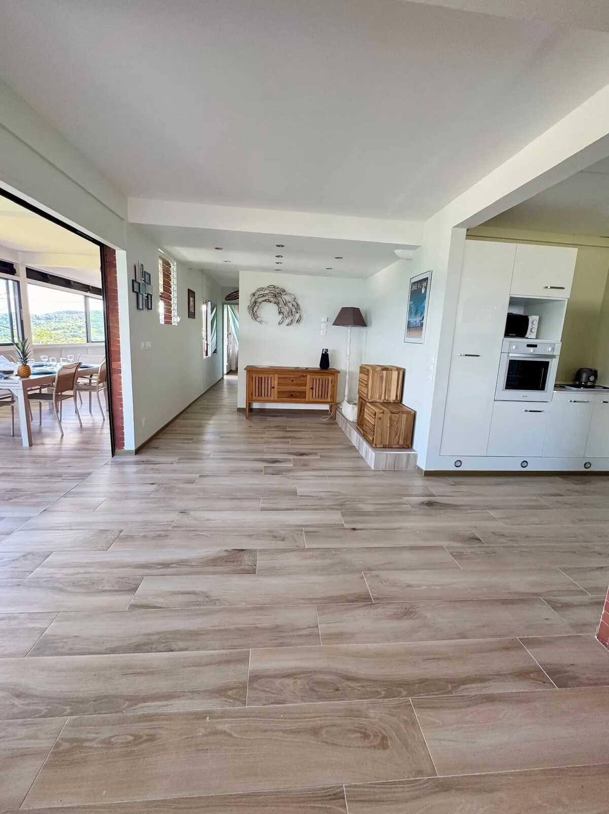 Maison vue mer à Les Trois-Îlets, 2 chambres, entrée privée - Photo 1