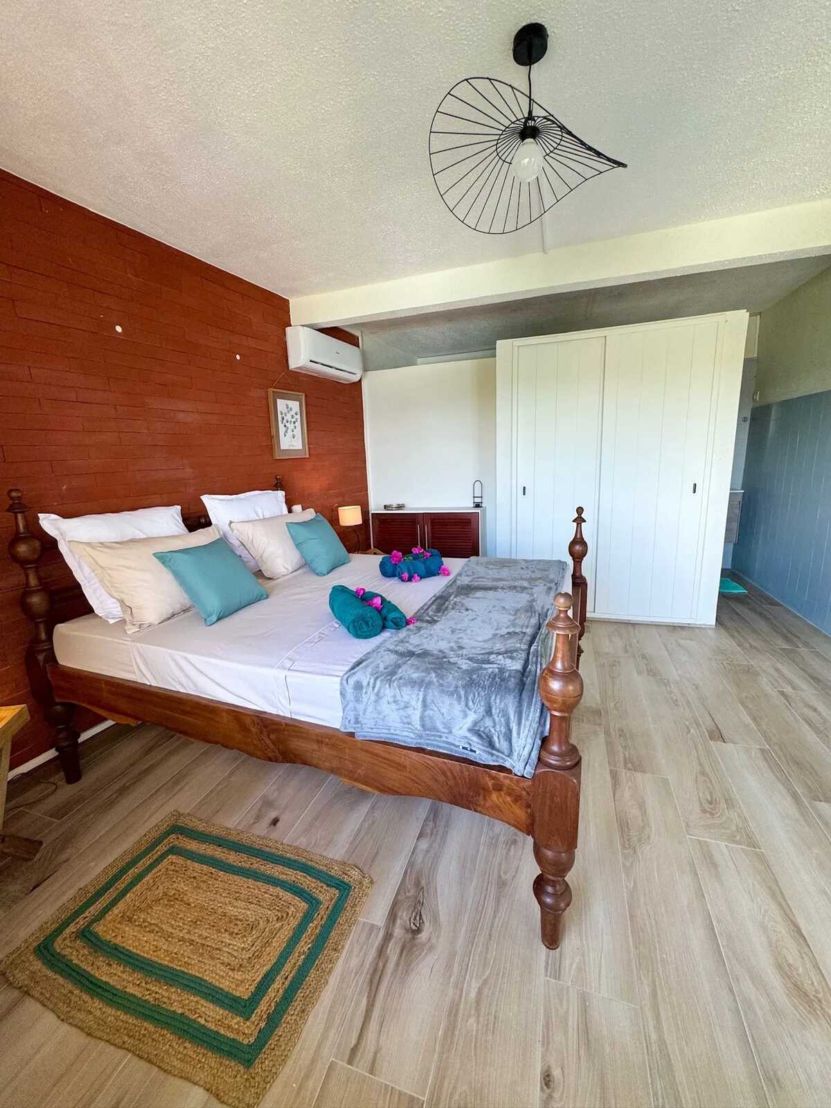 Maison vue mer à Les Trois-Îlets, 2 chambres, entrée privée - Photo 3