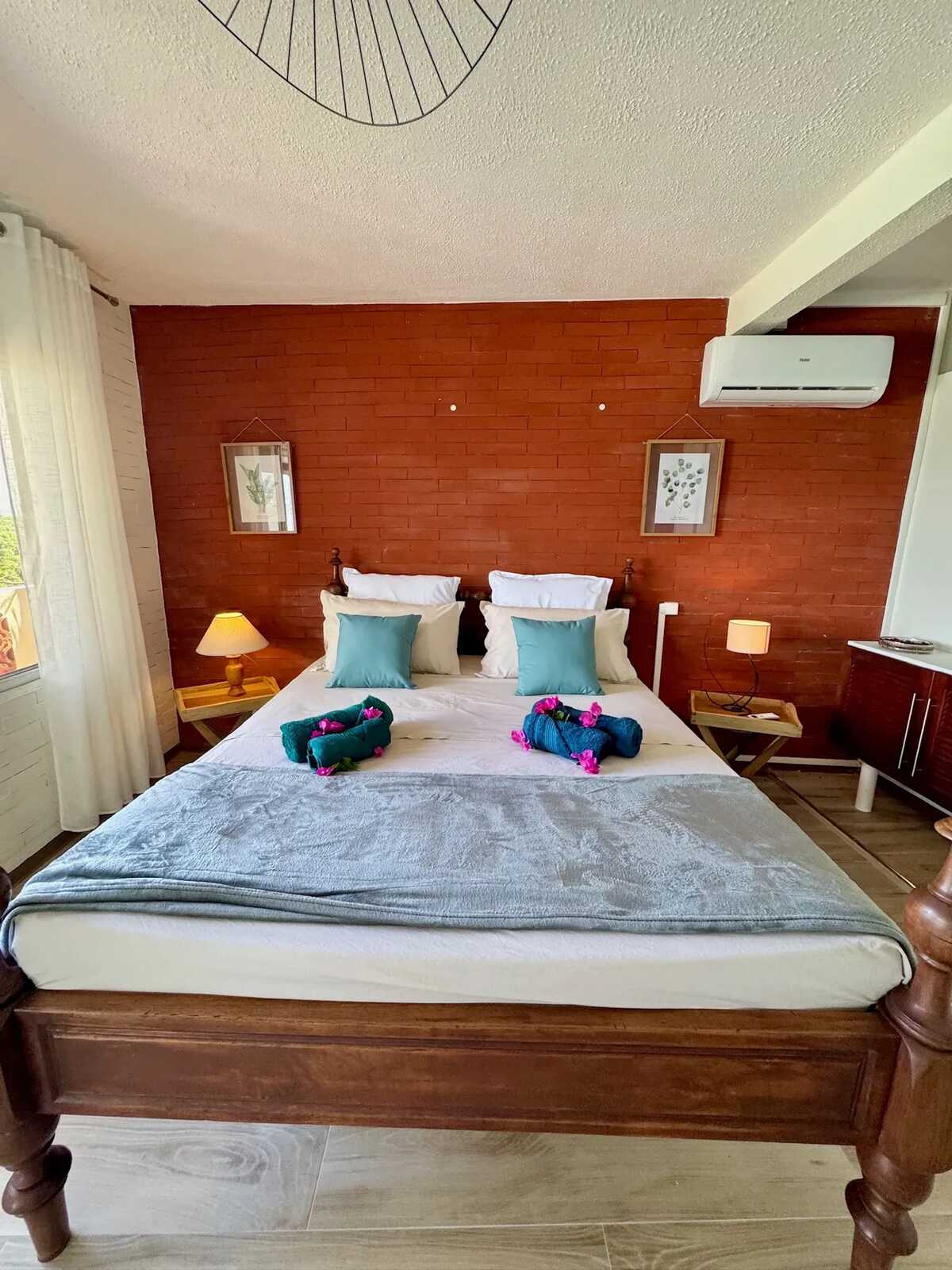 Maison vue mer à Les Trois-Îlets, 2 chambres, entrée privée - Photo 4