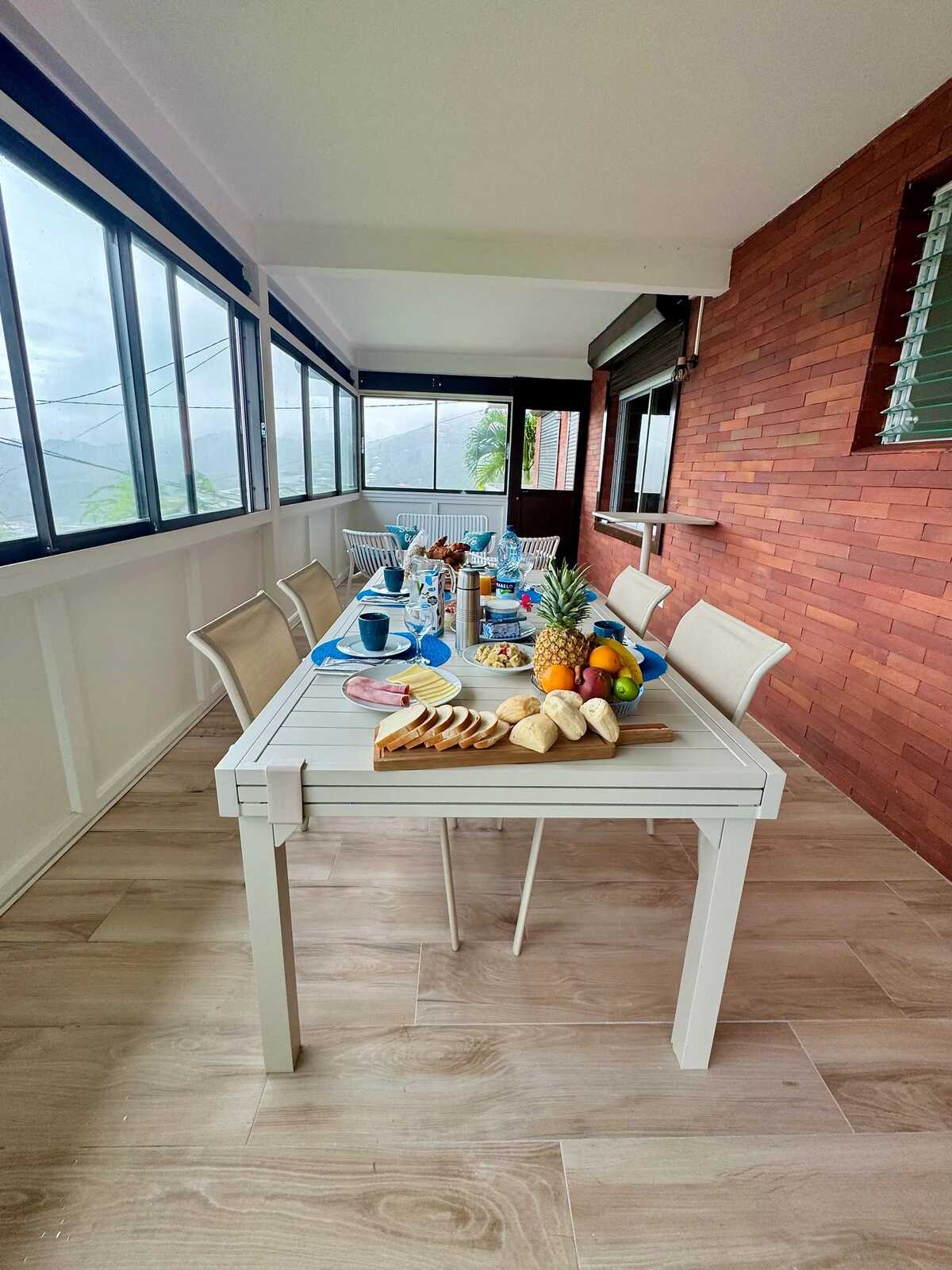 Maison vue mer à Les Trois-Îlets, 2 chambres, entrée privée - Photo 6