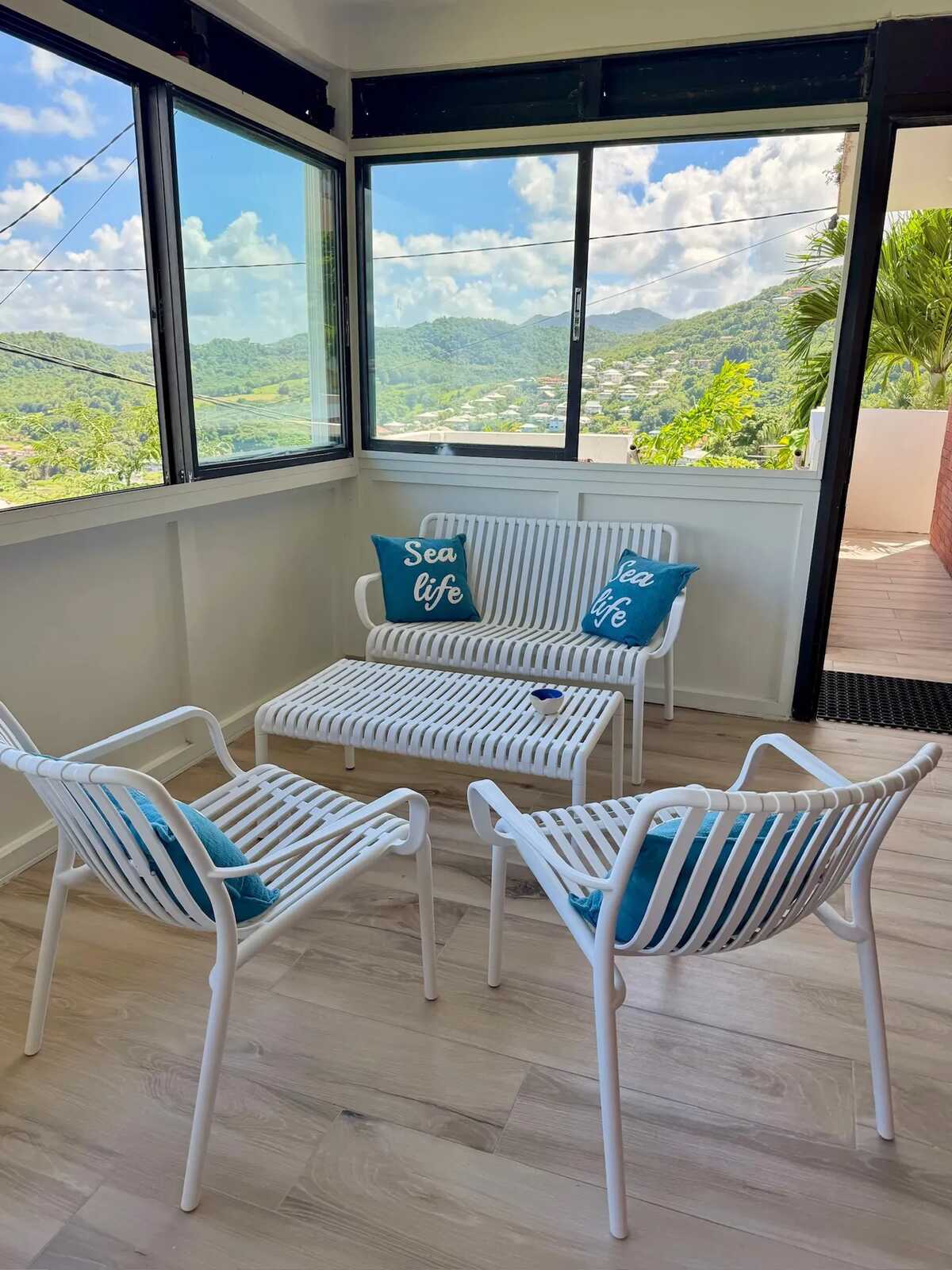 Maison vue mer à Les Trois-Îlets, 2 chambres, entrée privée - Photo 13