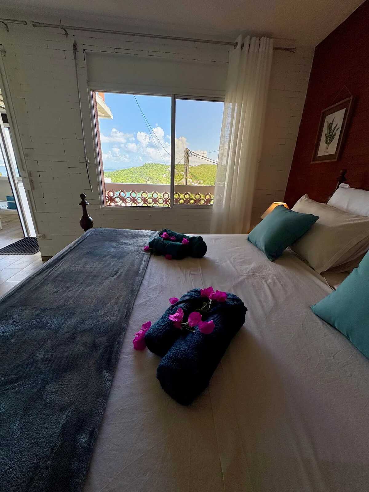 Maison vue mer à Les Trois-Îlets, 2 chambres, entrée privée - Photo 17