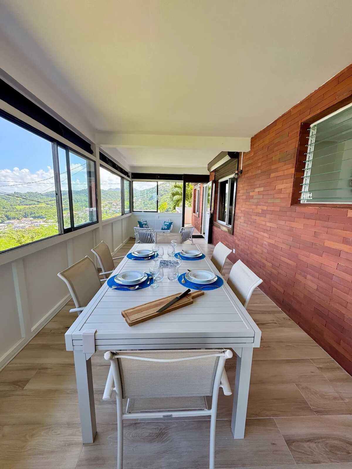 Maison vue mer à Les Trois-Îlets, 2 chambres, entrée privée - Photo 31