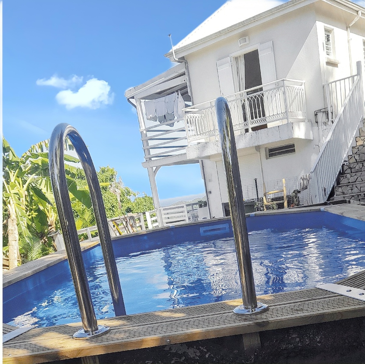 Appartement 5 pers. Deshaies avec piscine et vue mer - Photo 14