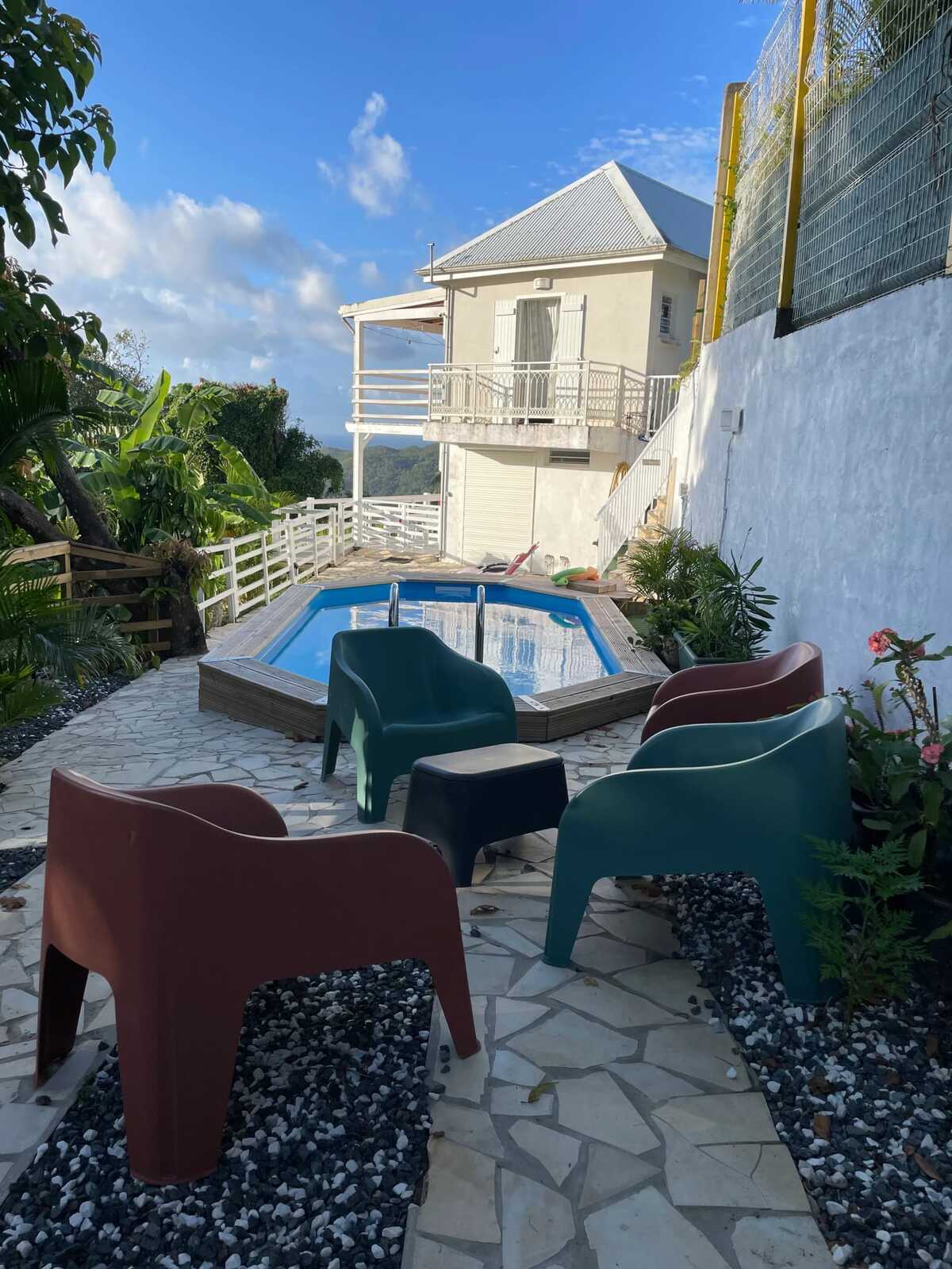 Appartement 5 pers. Deshaies avec piscine et vue mer - Photo 15