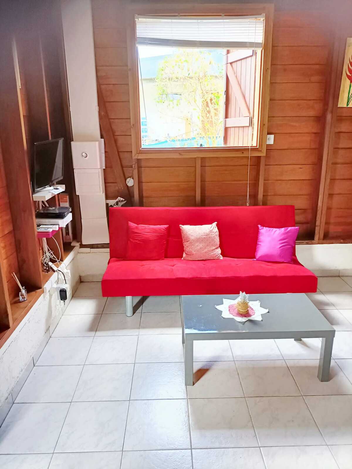 Bungalow 3 pers. au Moule avec piscine et terrasse - Photo 13
