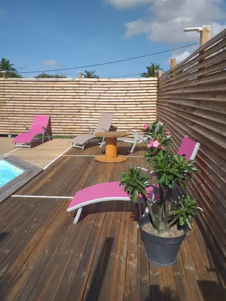 Bungalow avec piscine partagée à Saint-François, Guadeloupe : photo 10