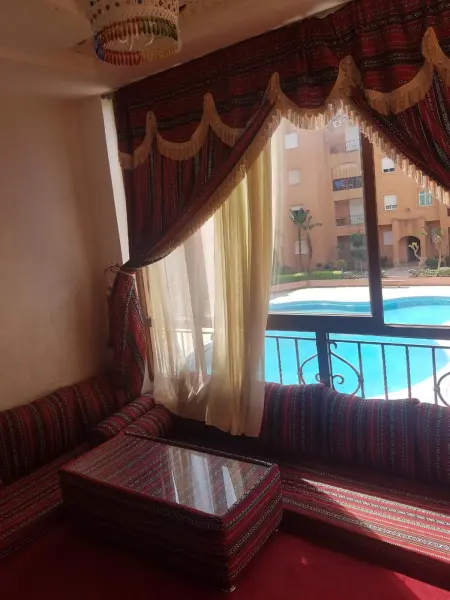 Appartement vue mer à Mohammédia, piscine partagée et 2 chambres : photo 14