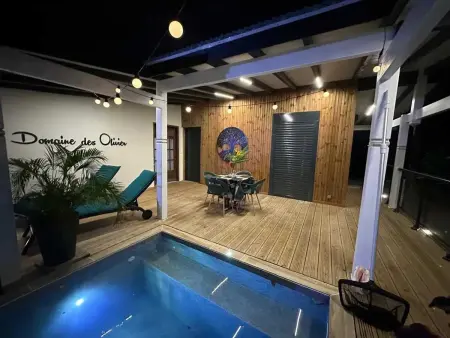 Bungalow avec piscine privée et vue mer à Deshaies, Guadeloupe : photo 2